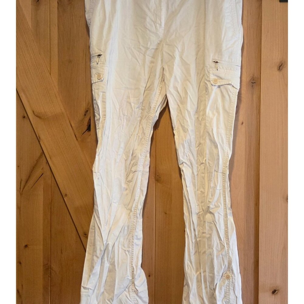 Talbots Utility Cargo Pants Size 16 Roll Tab Hem Hiking Outdoor Gorpcore *Stains